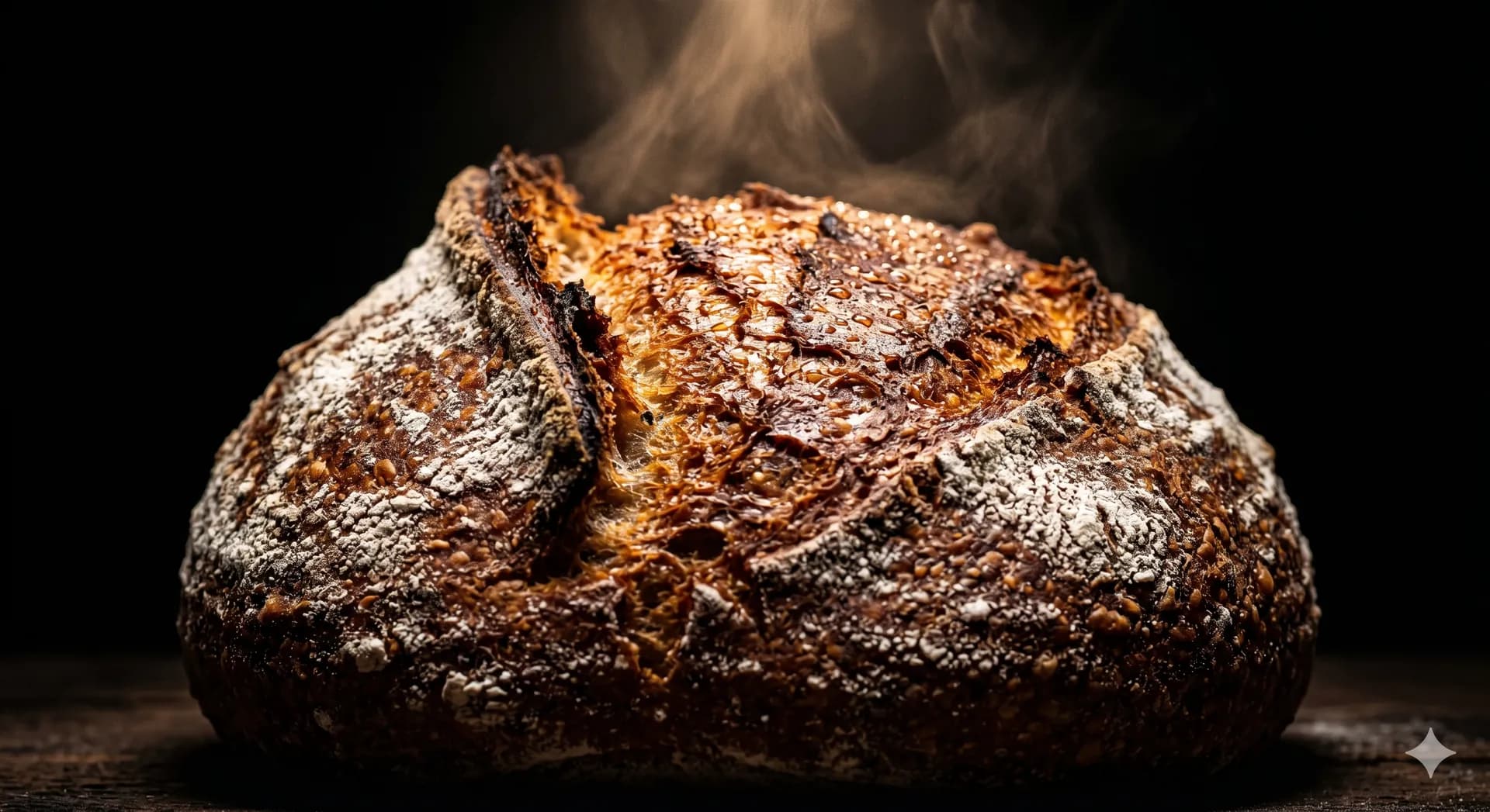 Freshly baked sourdough at Cross Bakery